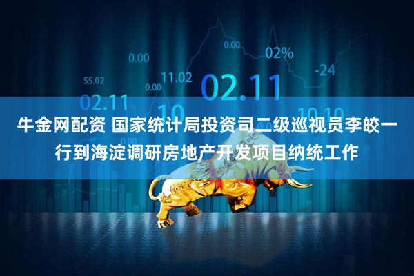 牛金网配资 国家统计局投资司二级巡视员李皎一行到海淀调研房地产开发项目纳统工作